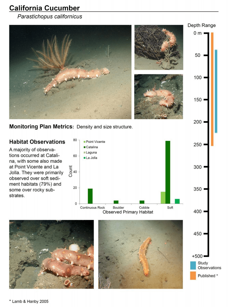 Jan 2015 - South Coast Marine Protected Areas Baseline Characterization and Monitoring of Mid-Depth Rocky and Soft-Bottom Ecosystems (20-350m) 109