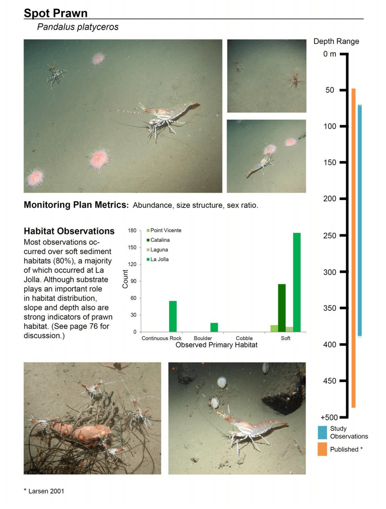 Jan 2015 - South Coast Marine Protected Areas Baseline Characterization and Monitoring of Mid-Depth Rocky and Soft-Bottom Ecosystems (20-350m) 108