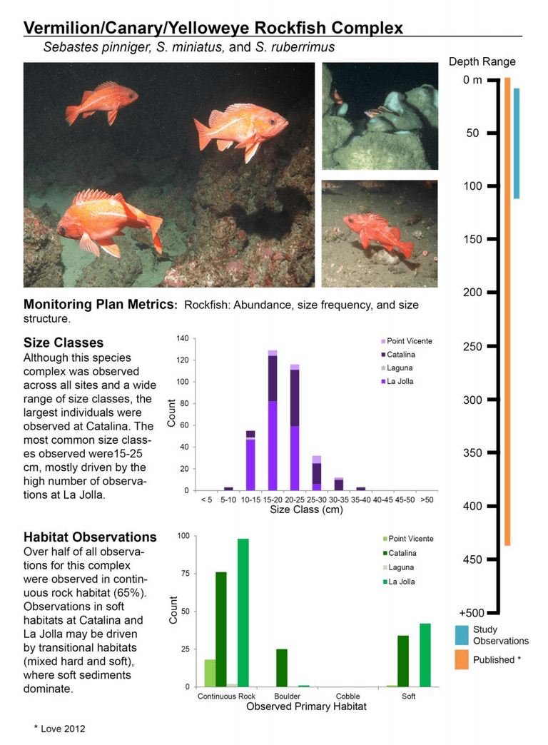 Jan 2015 - South Coast Marine Protected Areas Baseline Characterization and Monitoring of Mid-Depth Rocky and Soft-Bottom Ecosystems (20-350m) 227